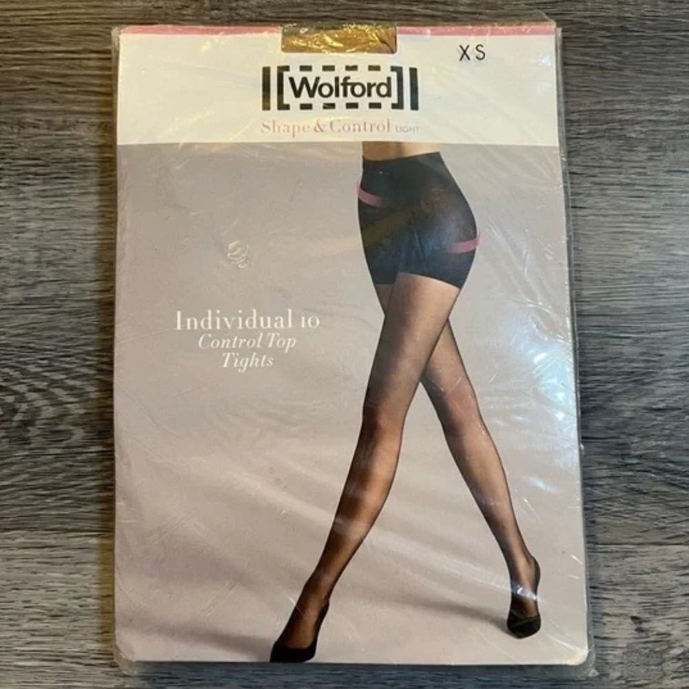 NWT Wolford Individual 10 Control Top Tights in Gobi XS